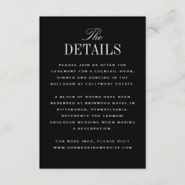 ブラッククリークラシックムエレガンス結婚ズ詳細 エンクロージャーカード