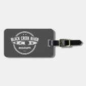 ブラッククリーク川ミシシッピー・カヤック ラゲッジタグ (正面横)