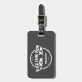 ブラッククリーク川ミシシッピー・カヤック ラゲッジタグ (正面縦)