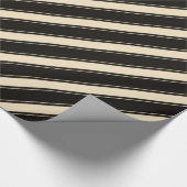 ブラッククリーストライプム紙 ラッピングペーパー (角)