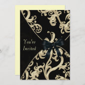 ブラッククリームカクテルパーティー 招待状 (正面/裏面)