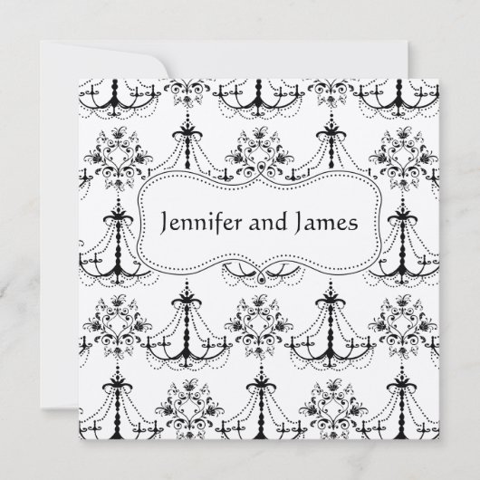 ブラッククリームシャンデリア　セーブ・ザ・デートのお知らせ セーブザデート (正面)