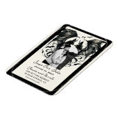 ブラッククリームシルバーゴシックラブこうもり保存日 マグネット (左側)