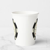 ブラッククリームトランプのポーカーチップカジノテーマ退職 紙コップ (右)