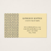 ブラッククリームニット3.5x2名刺II (正面)