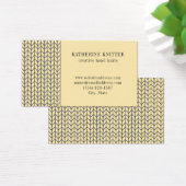 ブラッククリームニット3.5x2名刺II (デスク)