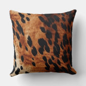 ブラッククリームブラウンコウィド金ゴールドモノグラム クッション (裏面)