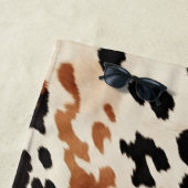 ブラッククリームブラウンコウィド ビーチタオル (インサイチュ)