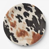 ブラッククリームブラウンコウィド ペーパープレート (正面)