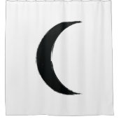 ブラッククレセントウェニング魔法ダークムーンアストロロジー シャワーカーテン (正面)