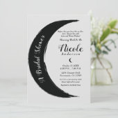 ブラッククレセントダークムーンシチュアルブライダルシャワー 招待状 (スタンド正面)