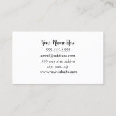 ブラッククレセントムーンジュエリーメーカー 名刺 (裏面)