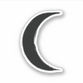 ブラッククレセント魔法ダークムーン魔法星占い シール (正面)