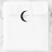 ブラッククレセント ダークムーン 占星術 十二星座 ラウンドシール (バッグ)