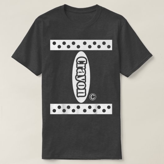 ブラッククレヨンボックスハロウィーン衣装カップル&グループ Tシャツ (デザイン正面)