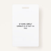 ブラッククレヨン&スターズカラフルスクール先生ID バッジ (裏面)