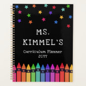 ブラッククレヨン&スターズカリキュラム先生プランナー プランナー手帳 (正面)