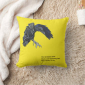 ブラッククロウと俳句 クッション (ブランケット)