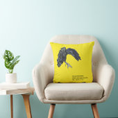 ブラッククロウと俳句 クッション (椅子)