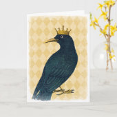 ブラッククロウと金ゴールドクラウン カード (黄色い花)