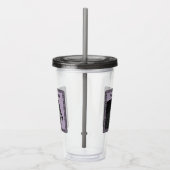 ブラッククロウの頭を紫華美黒に縁ど表示 アクリルタンブラー (右)