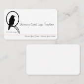 ブラッククロウまたはRavenロゴ名刺 名刺 (正面/裏面)