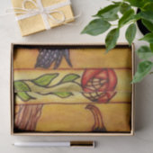 ブラッククロウアールデコバラフォークアート 薄葉紙 (ギフト)