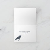 ブラッククロウオングレーパーソナライズされた カード (内部)