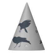 ブラッククロウオングレーパーソナライズされた パーティーハット (左)