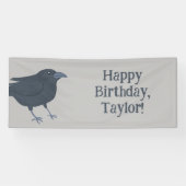 ブラッククロウオングレーパーソナライズされた 横断幕 (横)