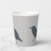 ブラッククロウオングレーパーソナライズされた 紙コップ (右)