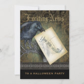 ブラッククロウゴシックパーティの招待状 招待状 (正面)