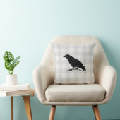 ブラッククロウシルエットハロウィーン秋装飾用クッション クッション (椅子)