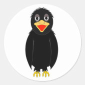 ブラッククロウスティッカー ラウンドシール (正面)