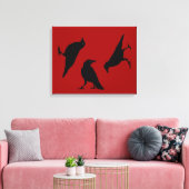 ブラッククロウズバイジョンEill キャンバスプリント (インサイチュ (リビング))