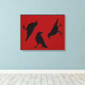 ブラッククロウズバイジョンEill キャンバスプリント (インサイチュ (ウッドフロア))