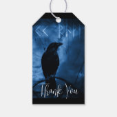 ブラッククロウズラーンズダークゴシックスタイルありがとう ギフトタグ (正面)