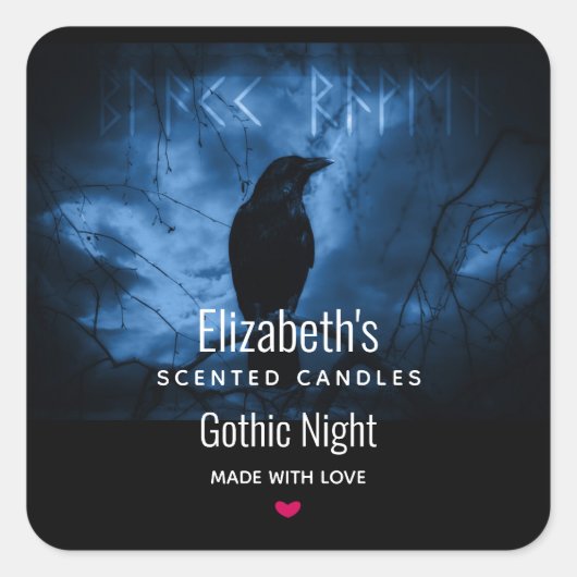 ブラッククロウズラーンズダークゴシックスタイル スクエアシール (正面)