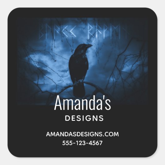 ブラッククロウズラーンズダークゴシックスタイル スクエアシール (正面)