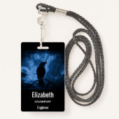 ブラッククロウズラーンズダークゴシックスタイル バッジ (裏面ランヤード)