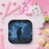 ブラッククロウズラーンズダークゴシックスタイル ペーパープレート (パーティー)