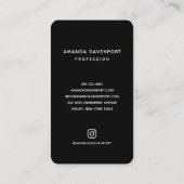 ブラッククロウズラーンズダークゴシックスタイル 名刺 (裏面)