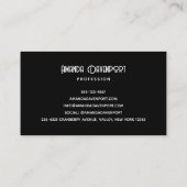 ブラッククロウズラーンズダークゴシックスタイル 名刺 (裏面)