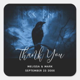 ブラッククロウズラーンズダークゴシック結婚スタイル スクエアシール