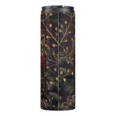 ブラッククロウダークゴシック美しい赤いバラ半鳥 タンブラー (裏面)