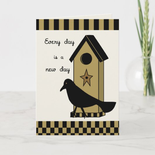 ブラッククロウハウス勇気付けられる カード (正面)