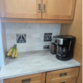 ブラッククロウバーズアールヌーボーアールデコバード タイル