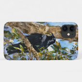 ブラッククロウバードアートフォンケース Case-Mate iPhoneケース (裏面(横))