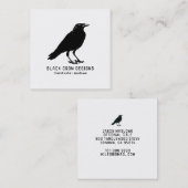 ブラッククロウビジネスカード スクエア名刺 (正面/裏面)