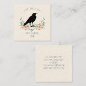 ブラッククロウフローラ スクエア名刺 (正面/裏面)